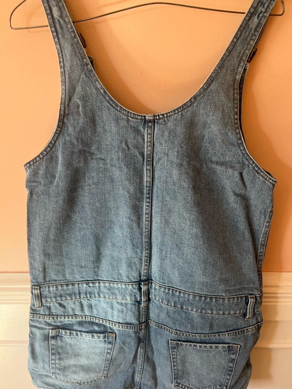 Miu Miu Denim Zip-Front Pinafore mini Dress jumper Coachella sold out rare luxe - Picture 10 of 12